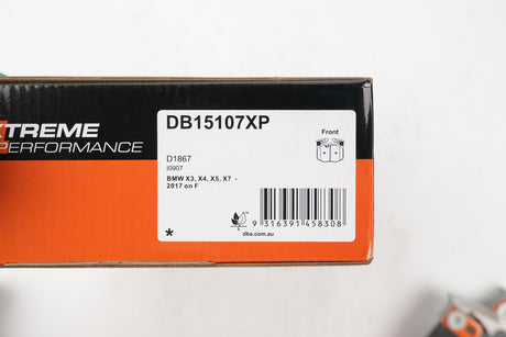 Xp Performance Brake Pads Bmw X3 X4 X5 X7 2017 -> Front DB15107XP - DBA