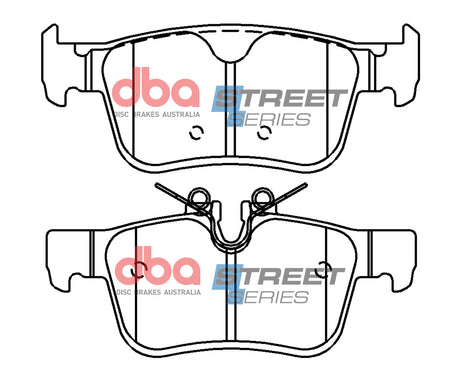 Ss Street Series Brake Pads Volvo XC60 2017 -> Rear DB15117SS - DBA | Universal Auto Spares