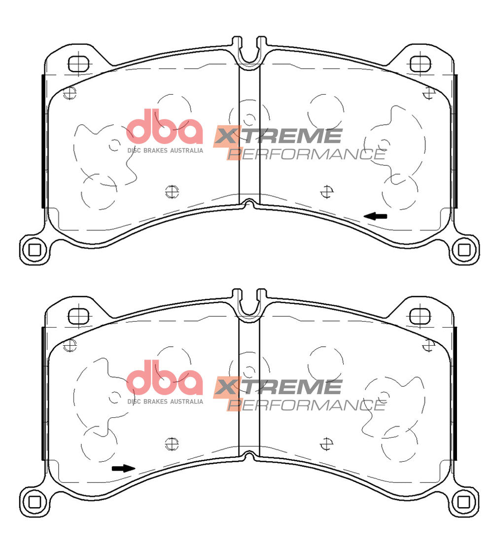Xp Performance Brake Pads Audi E-Tron Quattro 2019 On Front DB15118XP - DBA