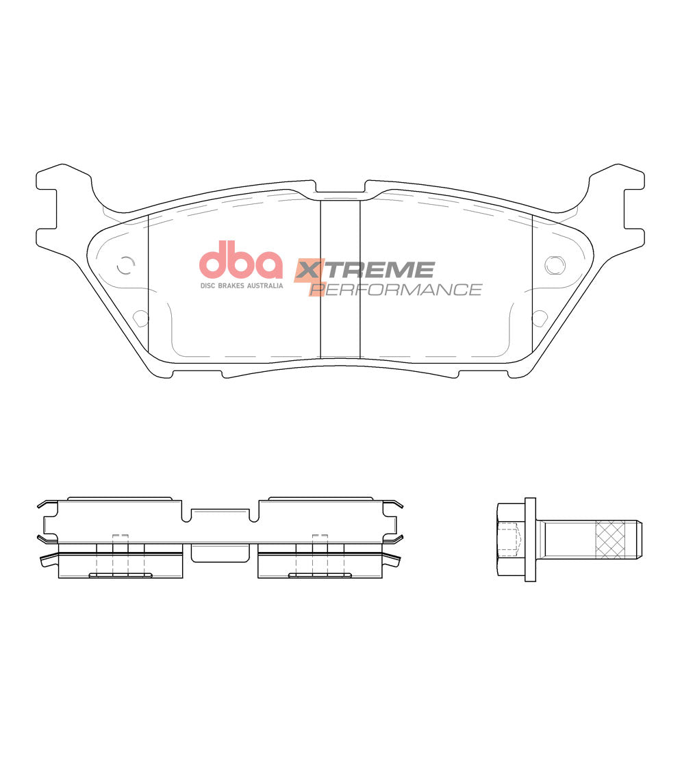 Xp Performance Brake Pads Ford F150 Raptor 2017 Electronic H/B -> Rear DB15123XP - DBA