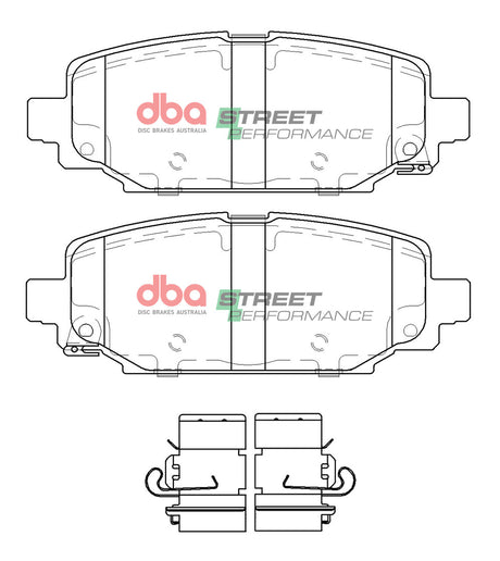 Sp Street Performance Brake Pads Jeep Wrangler 2018 On Rear DB15125SP - DBA | Universal Auto Spares