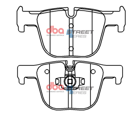 Ss Street Series Brake Pads Bmw 335I 2012 -> Rear(suits Wear Sensor DBAWS1067 ) DB15126SS - DBA | Universal Auto Spares