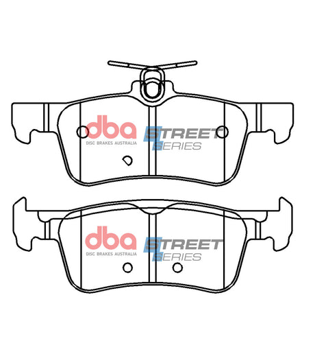 Ss Street Series Brake Pads Peugeot 308 -> Rear DB15129SS - DBA | Universal Auto Spares