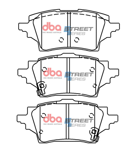 Ss Street Series Brake Pads Toyota Corolla ZRE211 ZWE211 2018 On Rear DB15137SS - DBA | Universal Auto Spares