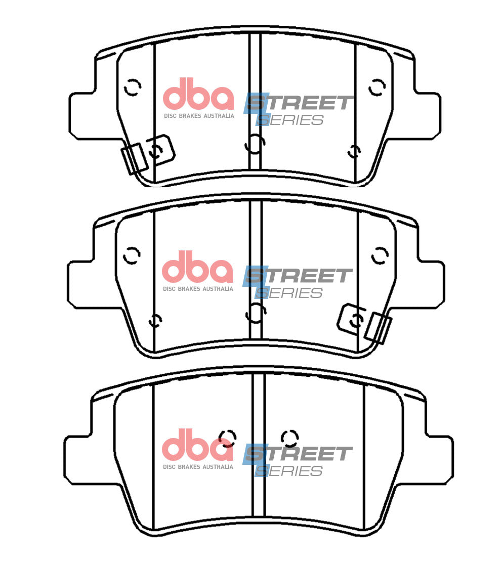 Ss Street Series Brake Pads Hyundai I30 2.0L G4NL 2020 On Rear DB15139SS - DBA