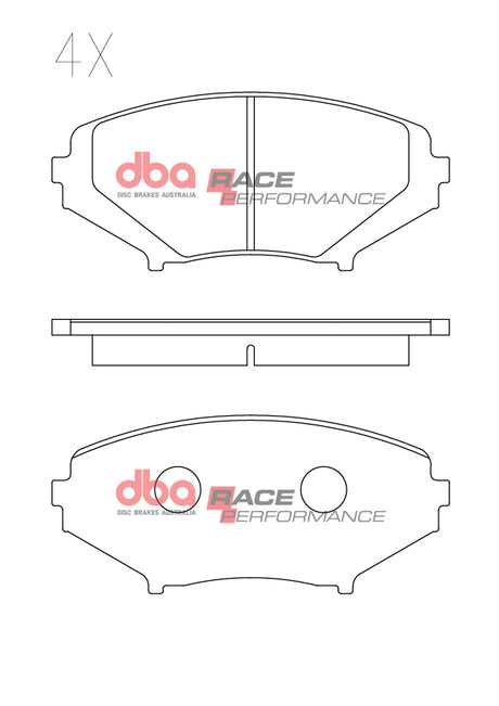Race Brake Pads Mazda Rx 8 Formula RX8 Cup Aus & Nz Sumitomo 2003-2014 Front DB1513RP - DBA | Universal Auto Spares