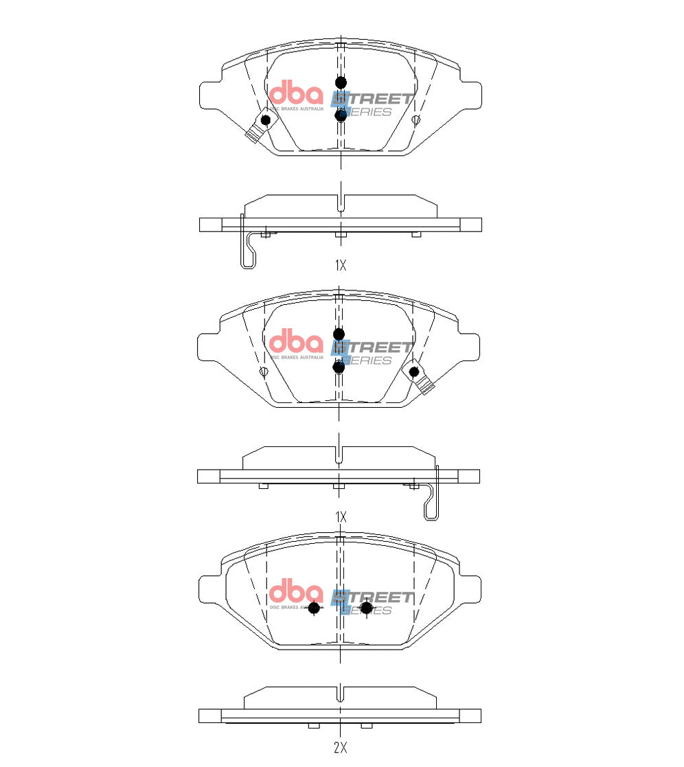 Ss Street Series Brake Pads Holden Spark Left Side Lt Mp 2016 2019 Front DB15140SS - DBA