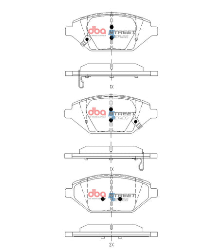 Ss Street Series Brake Pads Holden Spark Left Side Lt Mp 2016 2019 Front DB15140SS - DBA | Universal Auto Spares