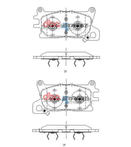 Ss Street Series Brake Pads Genesis GV80 08/2020 On Front DB15141SS - DBA | Universal Auto Spares