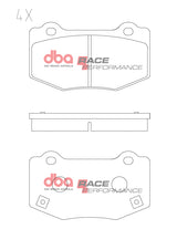 Race Performance Brake Pads Chev Camaro Brembo 2018 On Rear DB15144RP - DBA