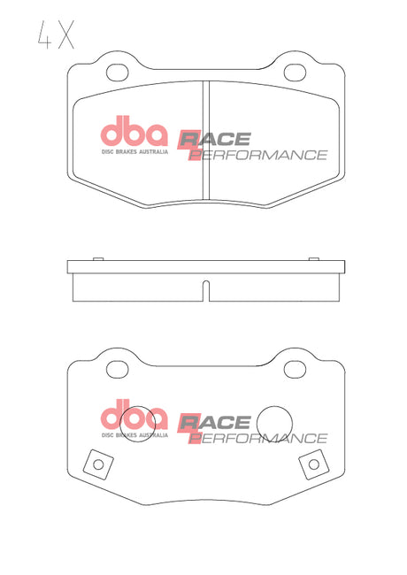 Race Performance Brake Pads Chev Camaro Brembo 2018 On Rear DB15144RP - DBA | Universal Auto Spares