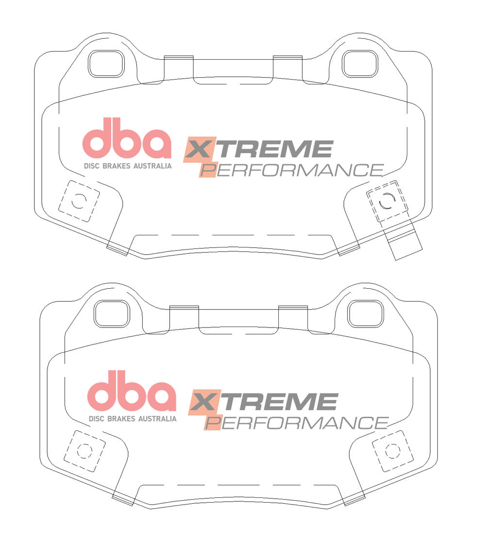 Xp Xtreme Performance Brake Pads Chevrolet Camaro G6 Corvette C7 Mustang Shelby GT350 2015 On Rear DB15144XP - DBA