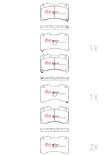 Race Performance Brake Pads Toyota Yaris Gr 2019 On Front DB15147RP - DBA
