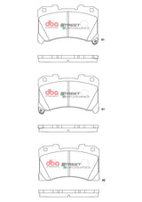 Sp Street Performance Brake Pads Gr Yaris 2019 On Front DB15147SP - DBA | Universal Auto Spares