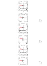 Race Performance Brake Pads Toyota Yaris Gr 2019 On Rear DB15148RP - DBA