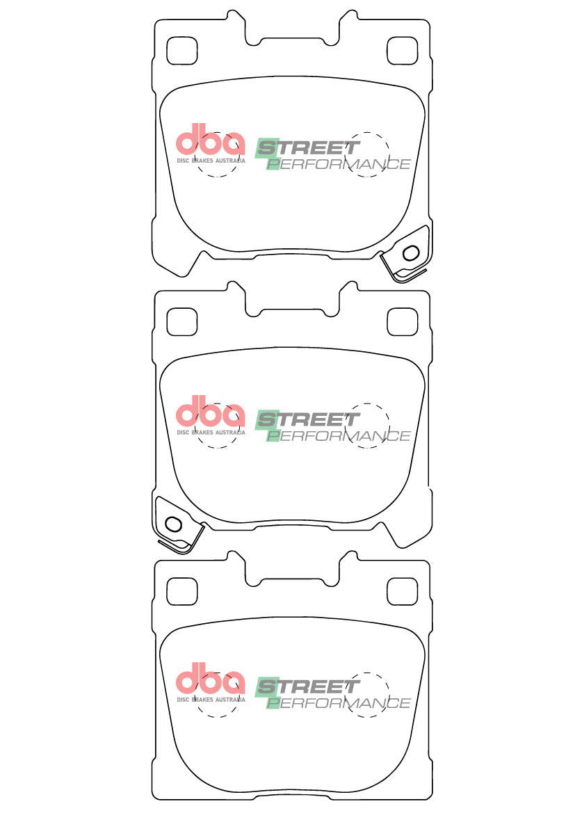 Sp Street Performance Brake Pads Gr Yaris 2019 On Front DB15148SP - DBA
