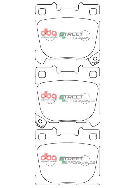 Sp Street Performance Brake Pads Gr Yaris 2019 On Front DB15148SP - DBA | Universal Auto Spares