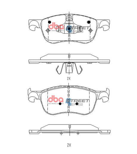 Ss Street Series Brake Pads Ford Fiesta Wg 1.5L St 2018 On Front DB15149SS - DBA | Universal Auto Spares