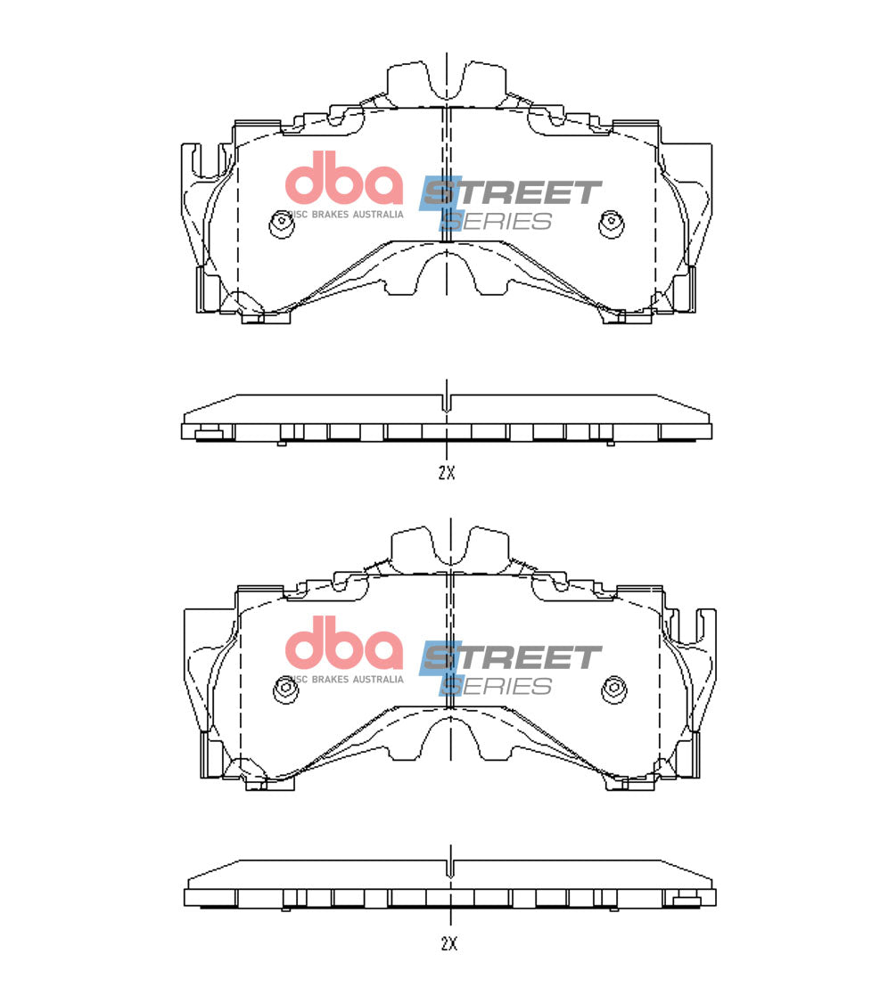 Ss Street Series Brake Pads Lexus LC500 LS500 2017 On Front DB15150SS - DBA