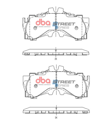 Ss Street Series Brake Pads Lexus LC500 LS500 2017 On Front DB15150SS - DBA | Universal Auto Spares