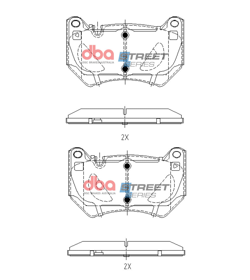 Ss Street Series Brake Pads Audi Q5 Tdb TFSi Fy 2017 On Front DB15153SS - DBA