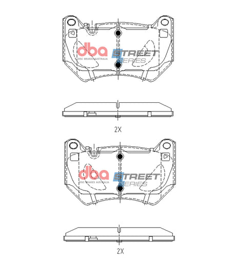 Ss Street Series Brake Pads Audi Q5 Tdb TFSi Fy 2017 On Front DB15153SS - DBA | Universal Auto Spares