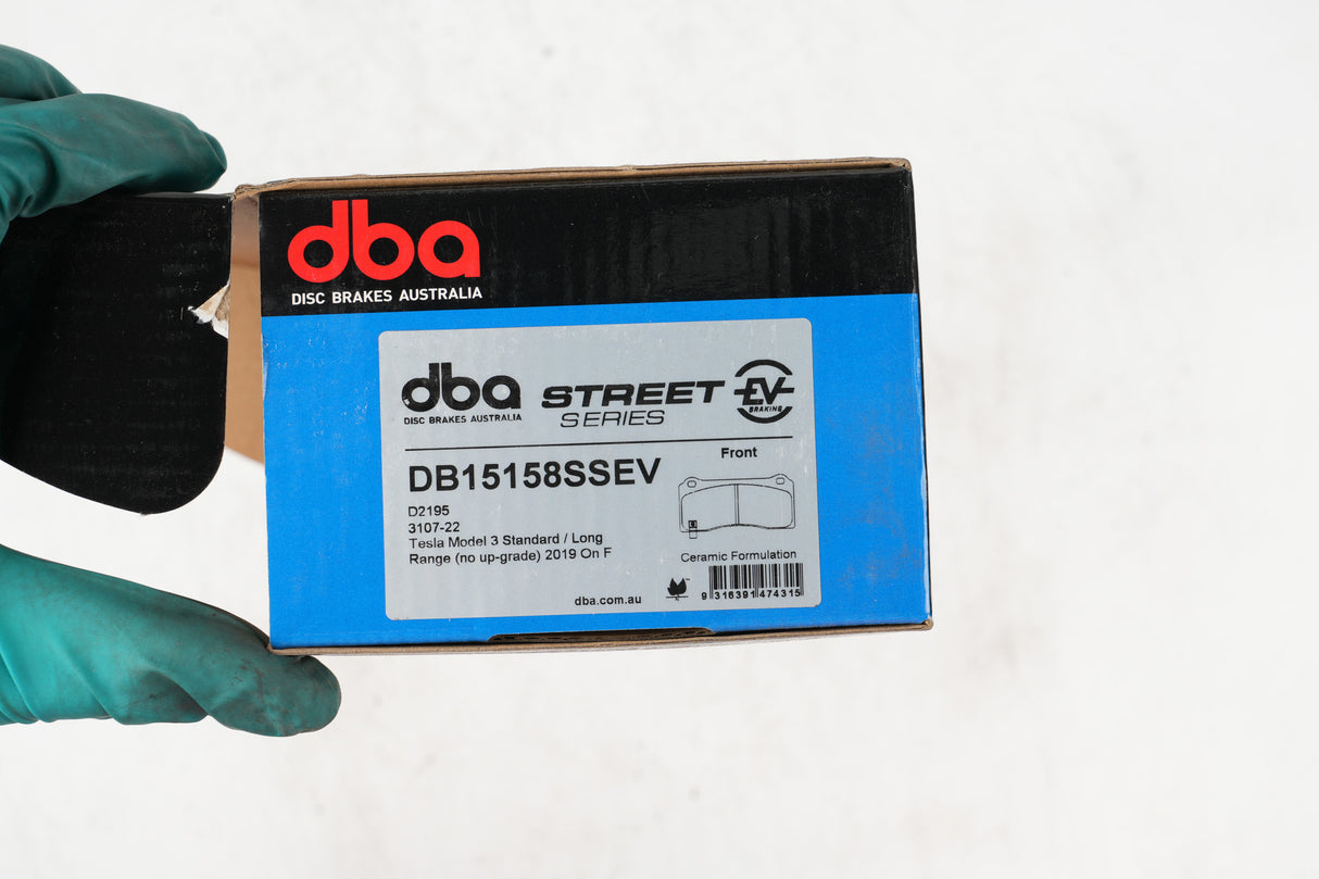 Ssev Street Series Brake Pads Tesla 3 Standard/Long Range (No Up-Grade) 2019 On Front DB15158SSEV - DBA