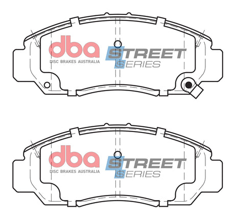 Ss Street Series Brake Pads Honda 2003-2014 Front DB1515SS - DBA | Universal Auto Spares