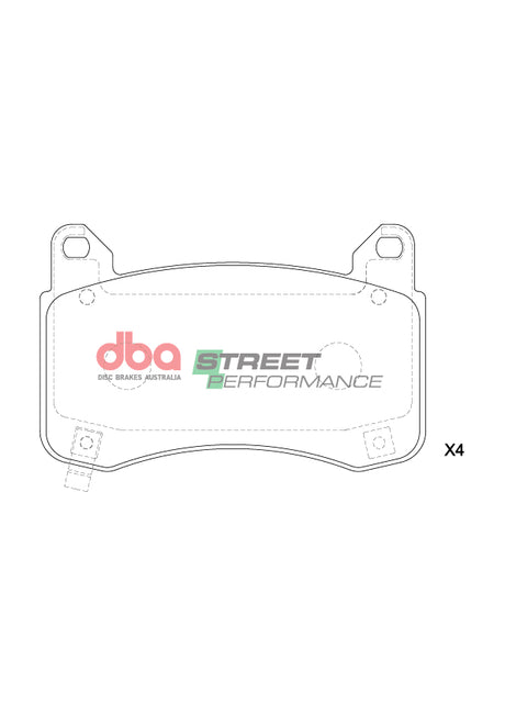 Sp Performance Brake Pads Tesla Model Y Performance 2023 On Front DB15160SP - DBA | Universal Auto Spares