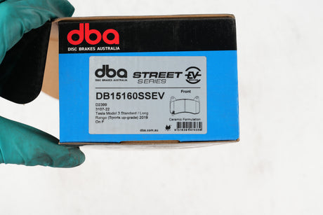 Ssev Street Series Brake Pads Tesla 3 Standard/Long Range (Sports Up-Grade) 2019 On Front DB15160SSEV - DBA | Universal Auto Spares