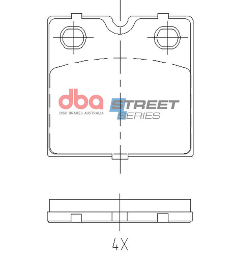 Ss Street Series Brake Pads Tesla Electric Handbrake Model S/Model X 2012 On Hb DB15163SS - DBA | Universal Auto Spares