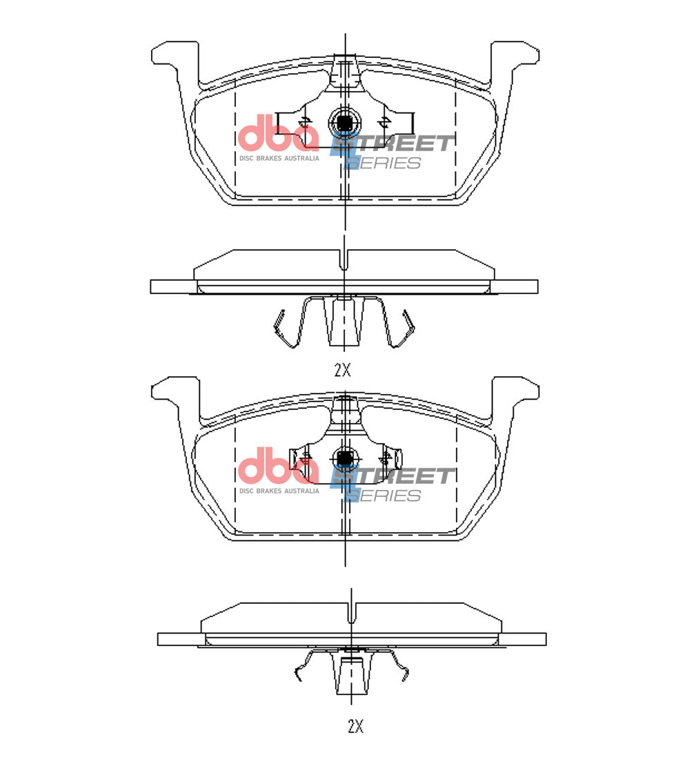 Front Street Series Brake Pads DB15168SS - DBA | Universal Auto Spares