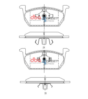 Front Street Series Brake Pads DB15168SS - DBA