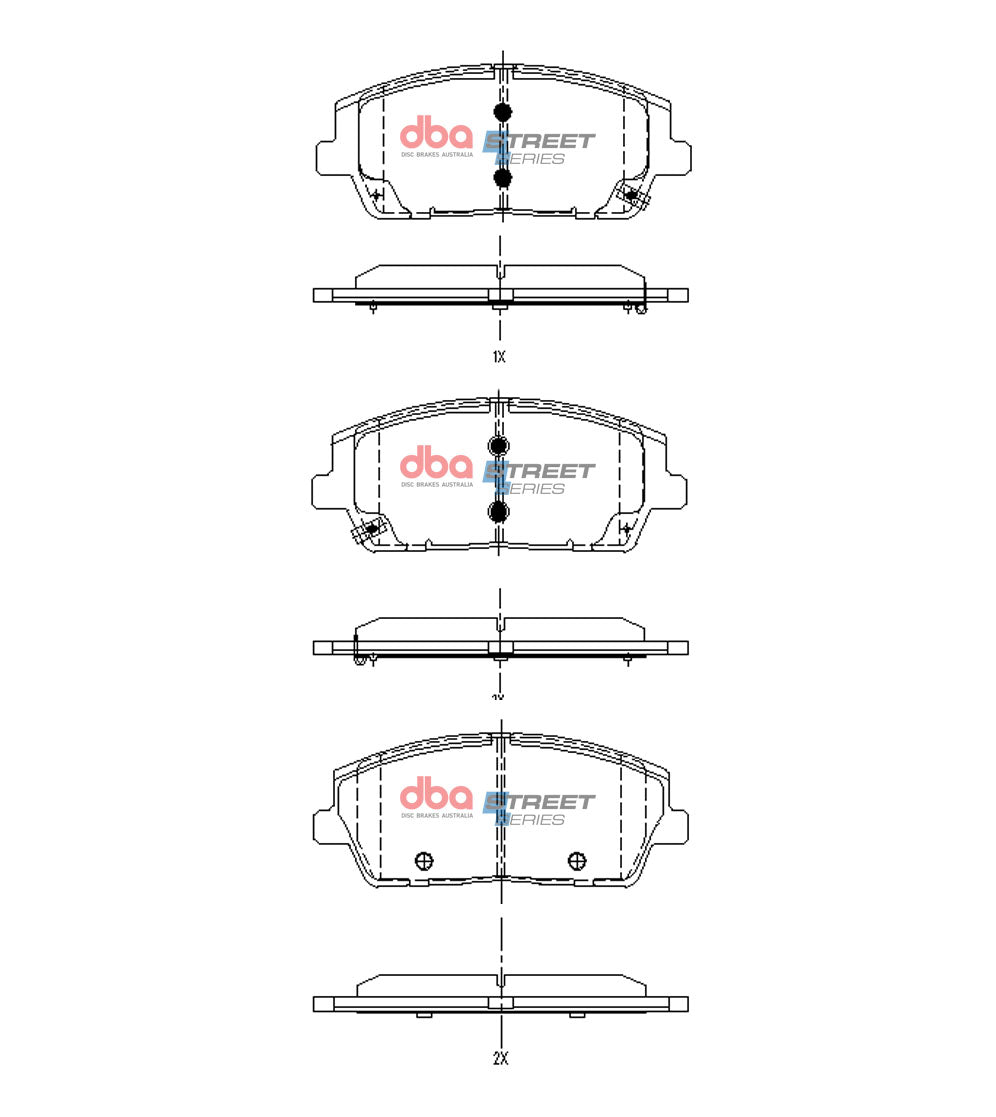 Ss Street Series Brake Pads Hyundai PALISADE2020 On Front DB15169SS - DBA