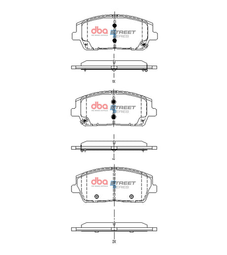 Ss Street Series Brake Pads Hyundai PALISADE2020 On Front DB15169SS - DBA | Universal Auto Spares