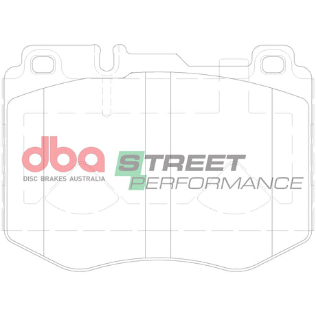 Sp Street Performance Brake Pads Mercedes-Benz E250/C65 Amg/Glc 220 X253 C253 2015 On Front DB15182SP - DBA | Universal Auto Spares