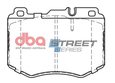 Ss Street Series Brake Pads Mercedes-Benz E250/C65 Amg/Glc 220 X253 C253 2015 On Front(suits Wear Sensor Db DB15182SS - DBA | Universal Auto Spares