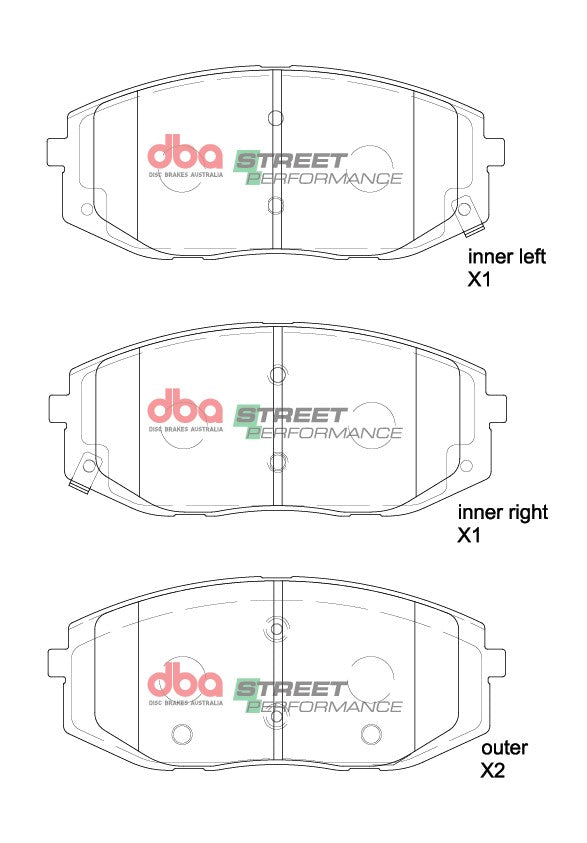 Sp Performance Brake Pads Hyundai Staria Us 2021 On Front DB15185SP - DBA