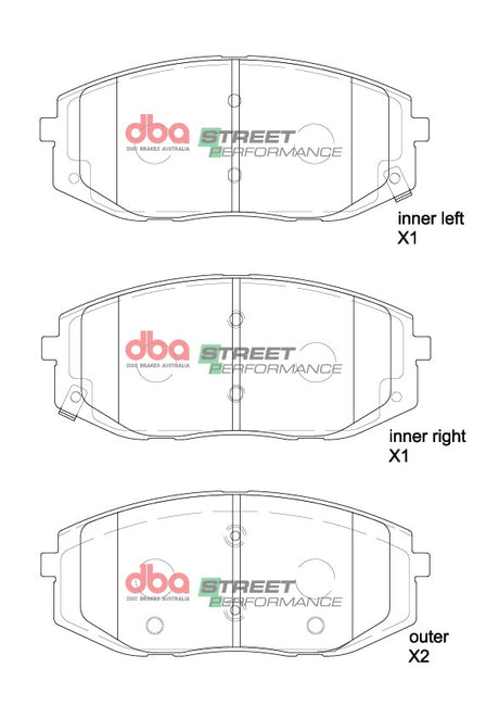 Sp Performance Brake Pads Hyundai Staria Us 2021 On Front DB15185SP - DBA | Universal Auto Spares