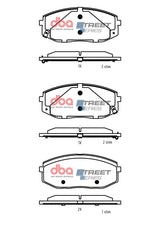Ss Street Series Brake Pads Hyundai Staria 2021 -> Front DB15185SS - DBA | Universal Auto Spares