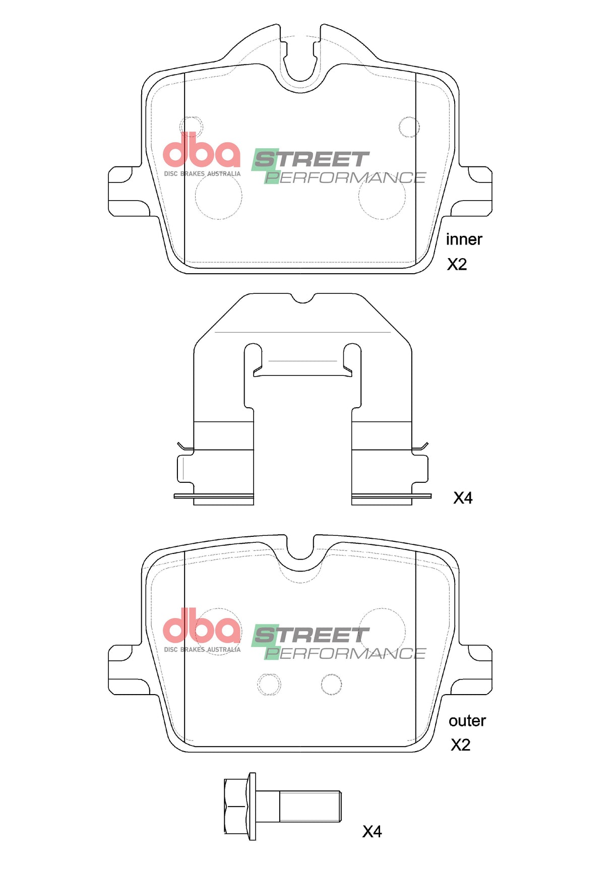 Sp Performance Brake Pads Bmw Non Msport 2009-2022 Toyota Supra 2019-2022 Rear(suits Wear Sensor DBAWS1067 ) DB15190SP - DBA