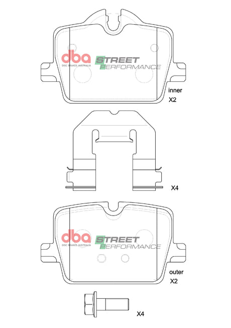 Sp Performance Brake Pads Bmw Non Msport 2009-2022 Toyota Supra 2019-2022 Rear(suits Wear Sensor DBAWS1067 ) DB15190SP - DBA | Universal Auto Spares