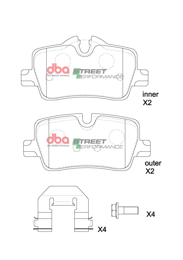 Sp Performance Brake Pads Bmw 420I 2023 On Rear DB15191SP - DBA