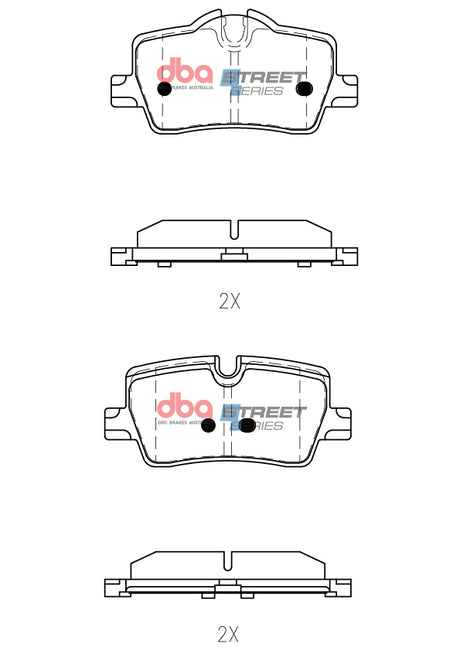 Ss Street Series Brake Pads Bmw 420I 2023 On Rear DB15191SS - DBA | Universal Auto Spares