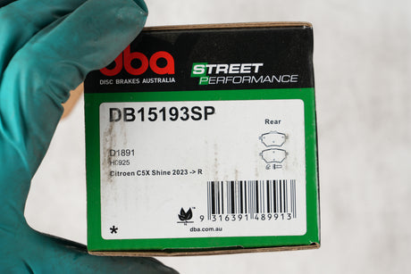 Sp Performance Brake Pads Citroen C5X Shine 2023 -> Rear DB15193SP - DBA | Universal Auto Spares