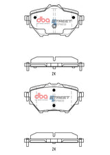Ss Street Series Brake Pads Citroen C5X Shine 2023 -> Rear DB15193SS - DBA | Universal Auto Spares