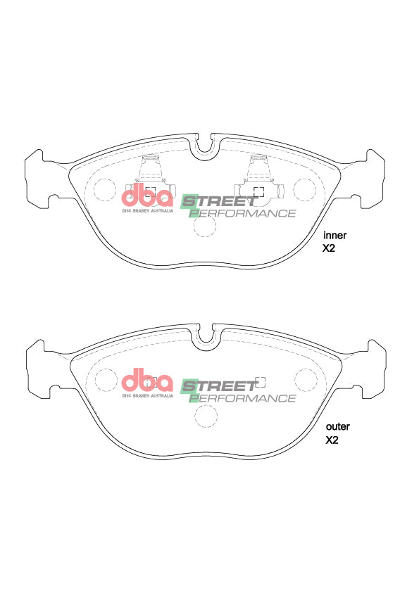 Sp Performance Brake Pads Chrysler Crossfire Srt 6 2003 2007 Front DB15194SP - DBA
