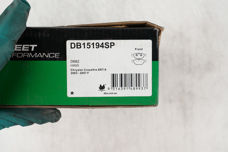 Sp Performance Brake Pads Chrysler Crossfire Srt 6 2003 2007 Front DB15194SP - DBA | Universal Auto Spares