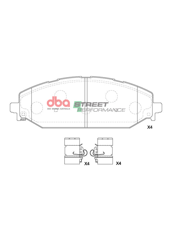 Sp Performance Brake Pads Dodge Ram 5.7 2018 On Front DB15195SP - DBA
