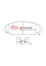 Xp Performance Brake Pads Dodge Ram 5.7 2018 On Front DB15195XP - DBA | Universal Auto Spares